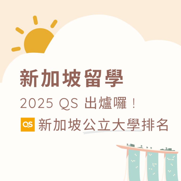 新加坡公立大學 2025 QS 排名